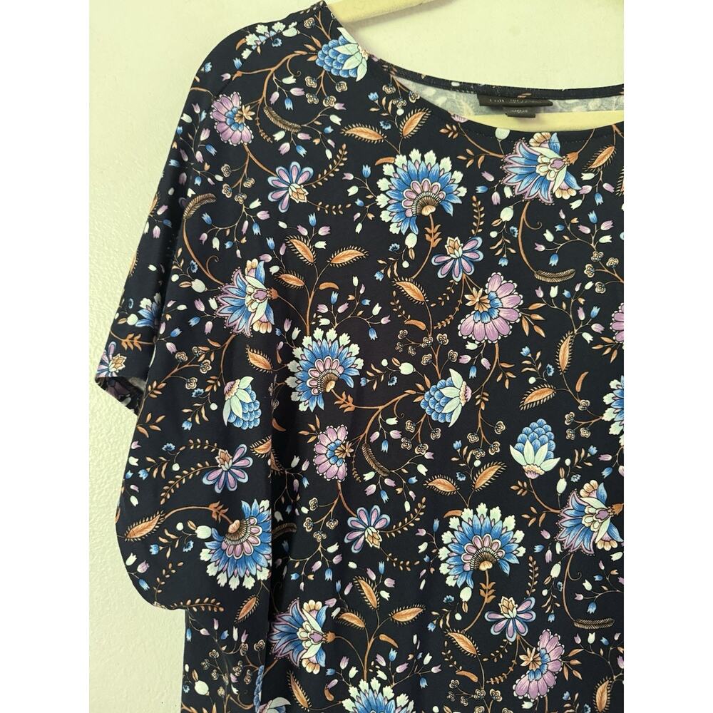 J. Jill Wearever Collection Floral Shirt & Pants Knit Set Women’s Size XL - Picture 6 of 9